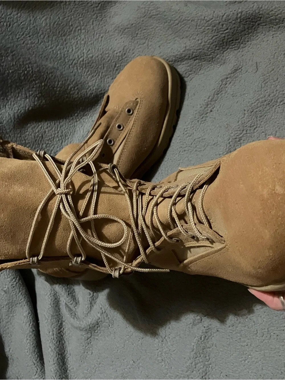 Men's Lace-Up Desert Tan Tactical Boots